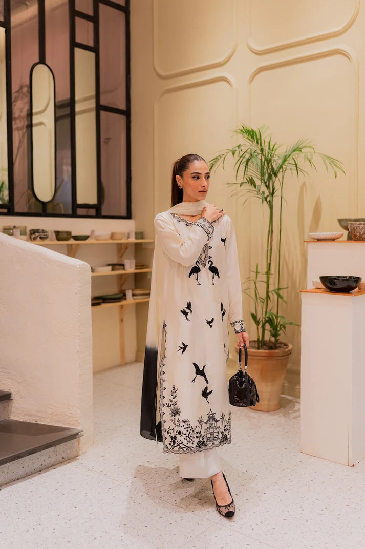 Amavi Bloom 3 Pc Embroidered Dress