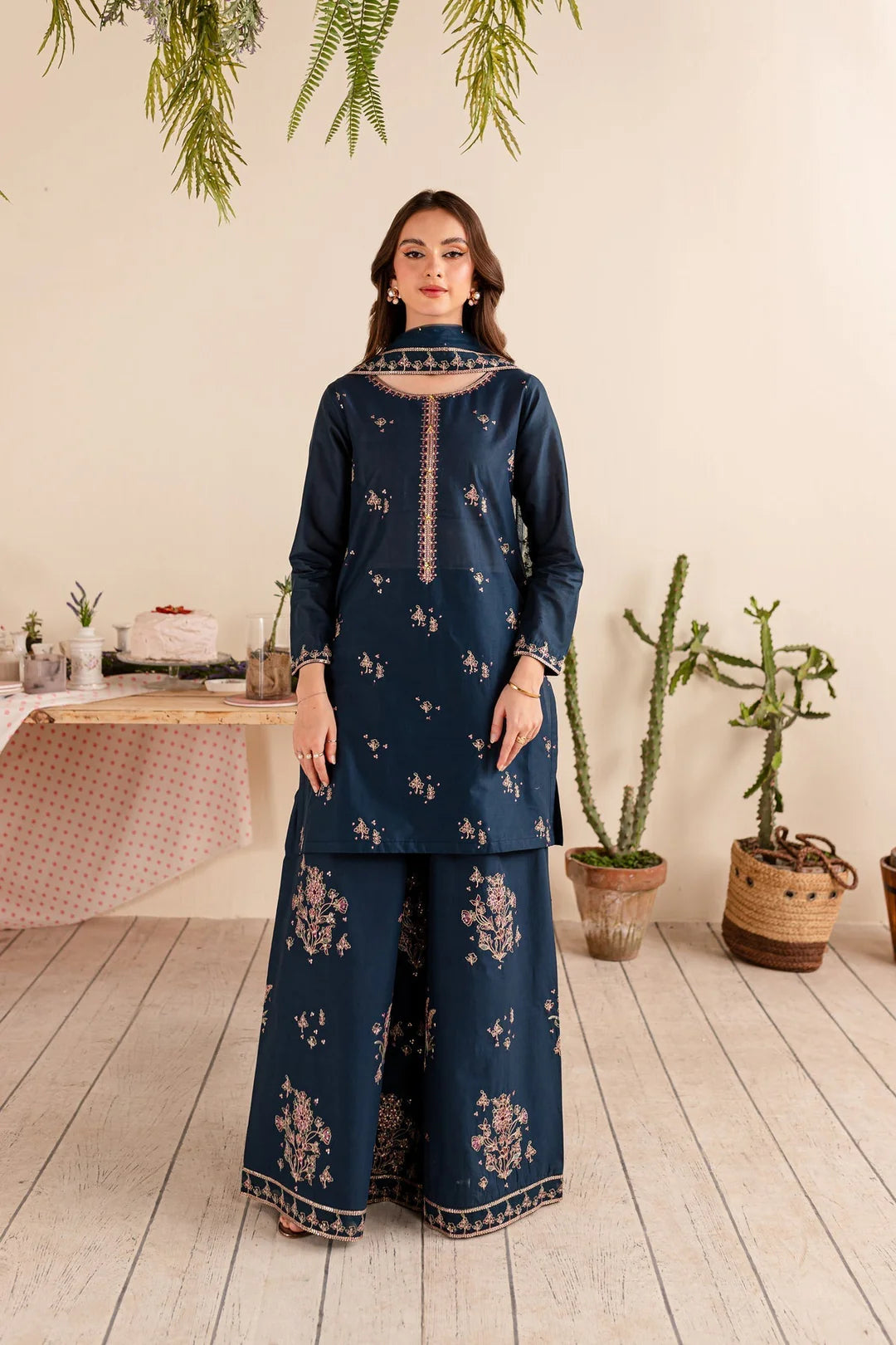 Albus Percival 3Pc - Embroidered Dress