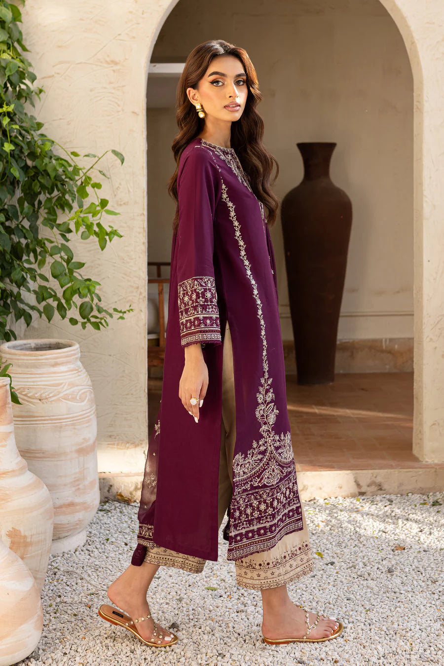 Honey Well 3Pc - Embroidered Dress