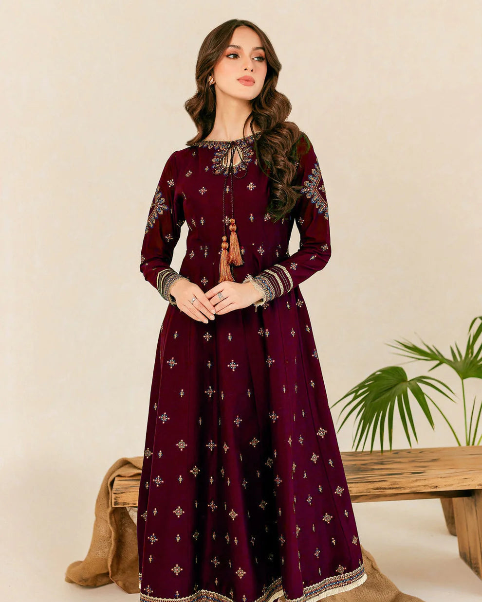 HREEM 02 PC EMBROIDERED SUIT