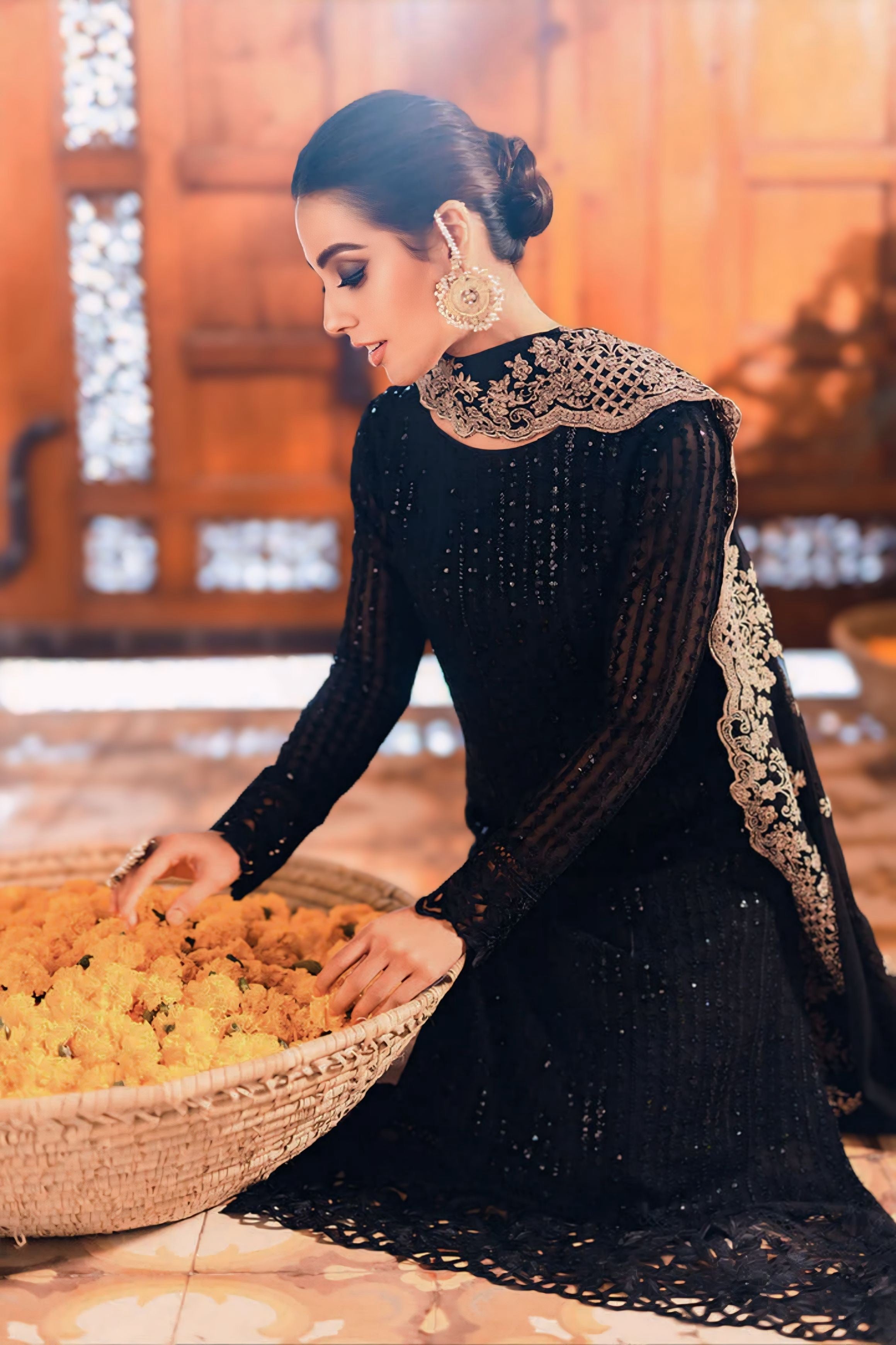 Best Selling - Onyx Dove - 3 PC Embroidered Suit