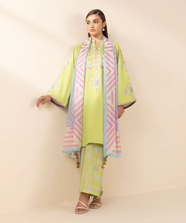 3 Piece - Embroidered Lawn Suit